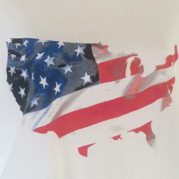 New Unisex Patriotic U.S.A Map T- Shirt - Picture 4 of 5